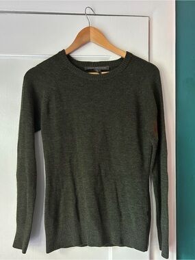 French Connection Dark Olive Crewneck Sweater